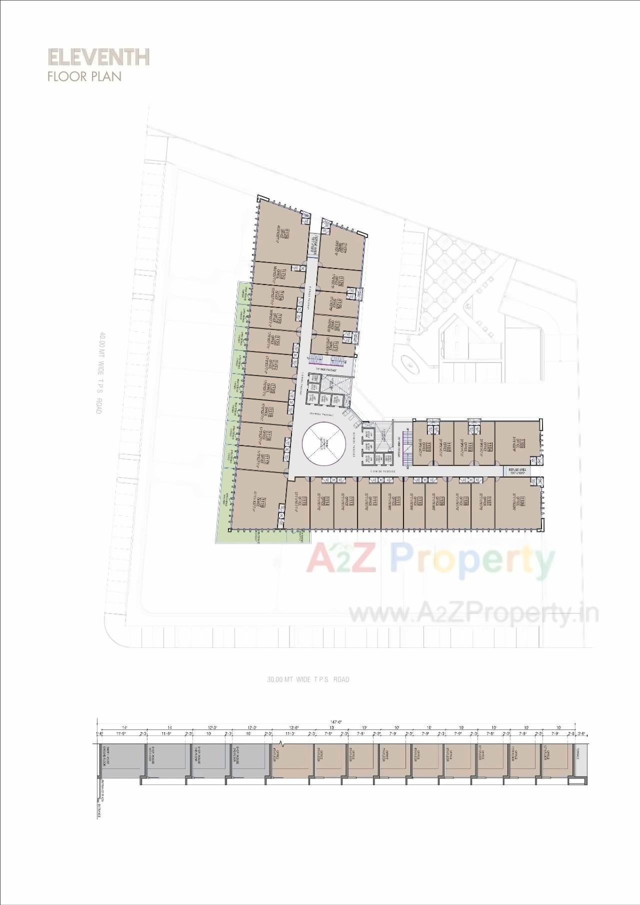 Layout of real estate project Iconic Shyamal located at Vejalpur, Ahmedabad, Gujarat