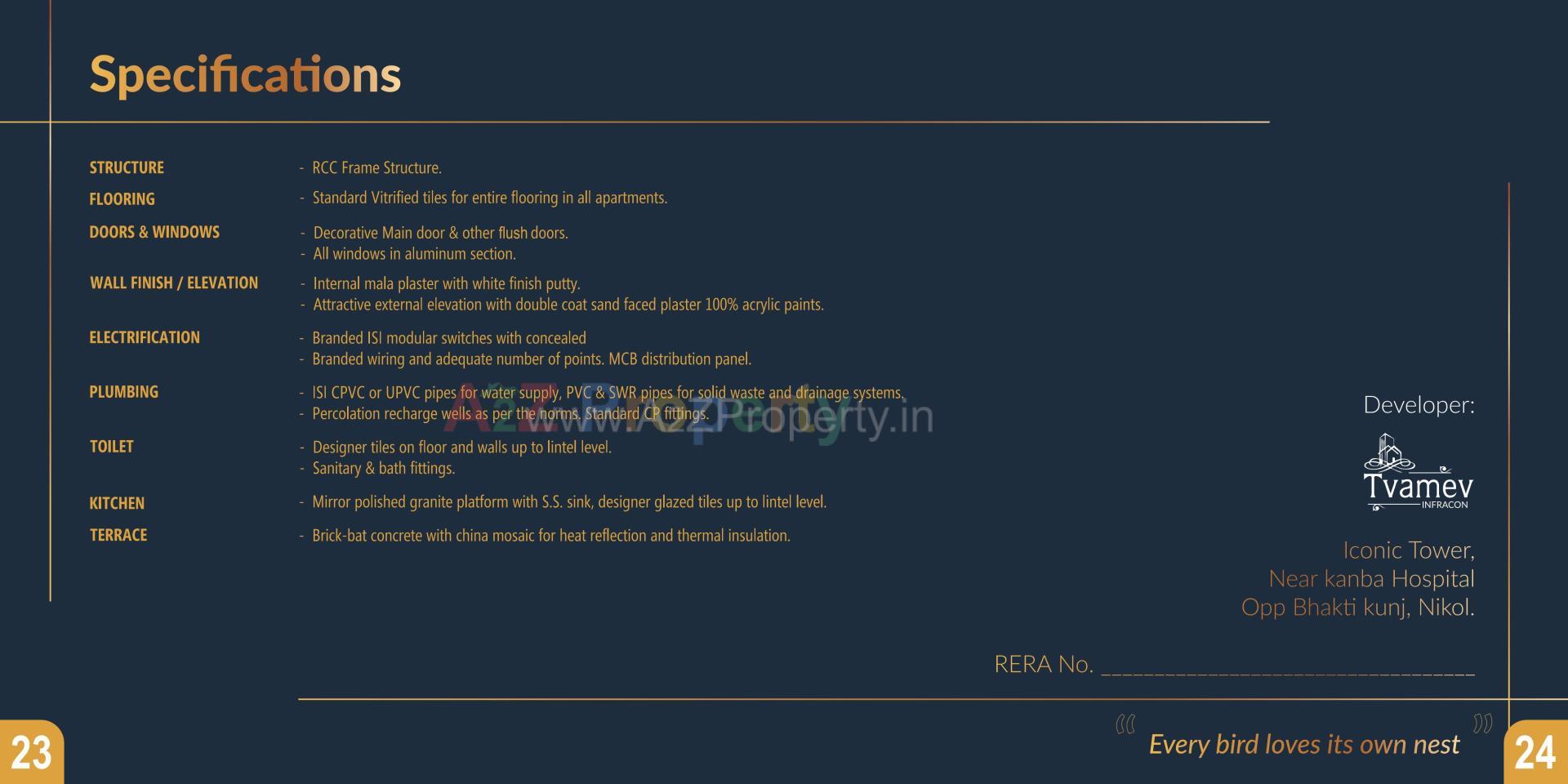  of real estate project Iconic Tower located at Nikol, Ahmedabad, Gujarat