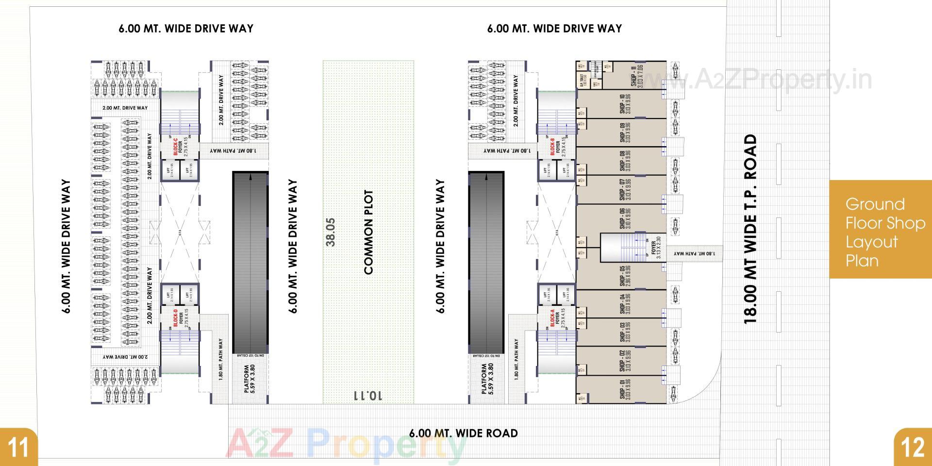 Layout of real estate project Iconic Tower located at Nikol, Ahmedabad, Gujarat