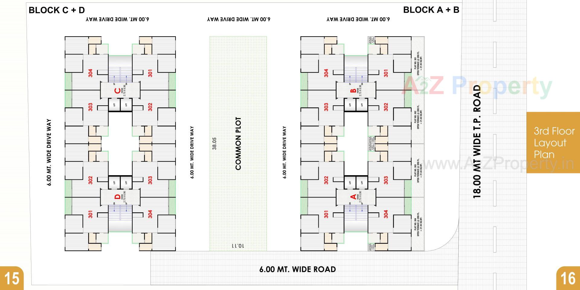 Layout of real estate project Iconic Tower located at Nikol, Ahmedabad, Gujarat