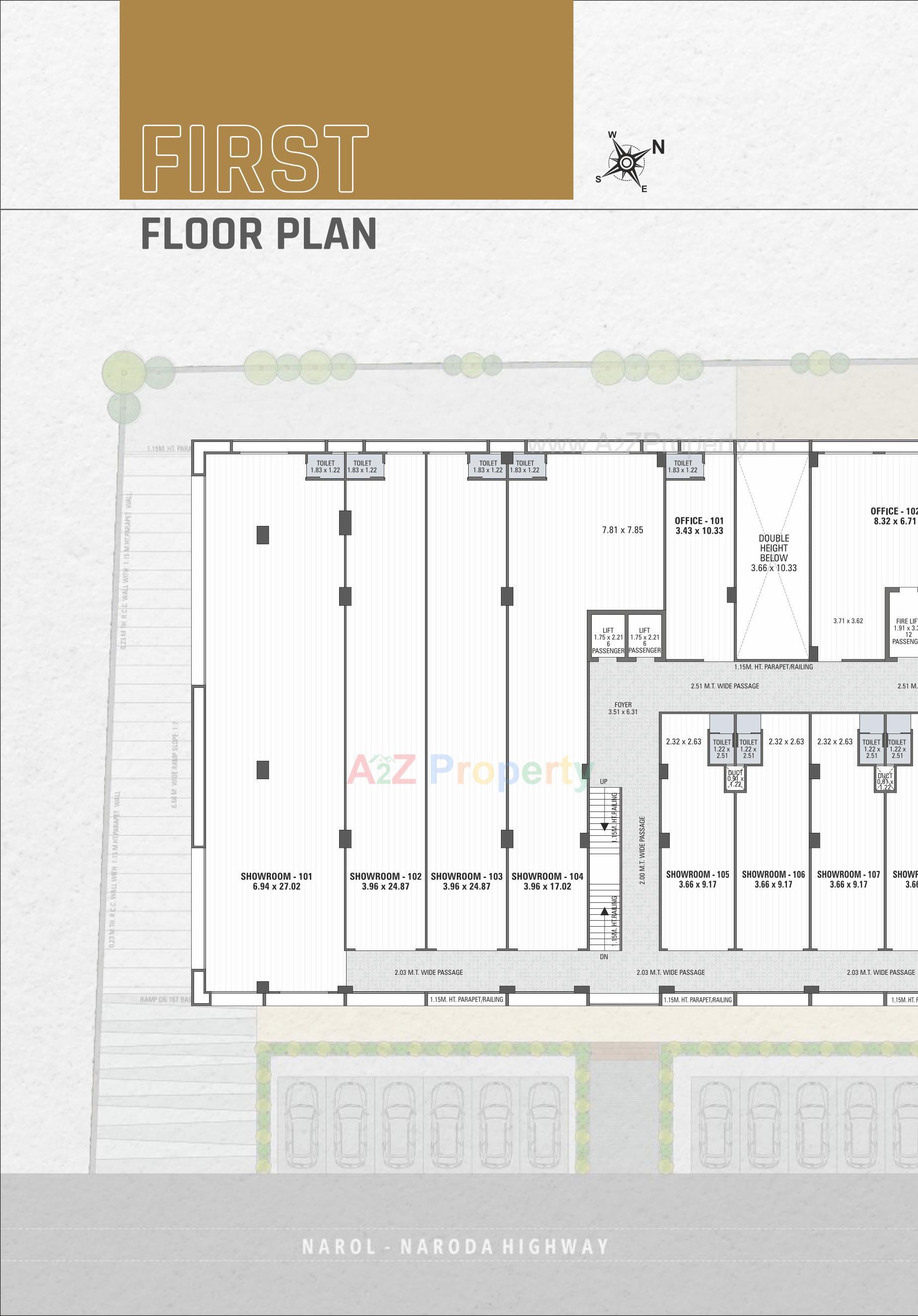 Layout of real estate project Iconic located at Naroda, Ahmedabad, Gujarat