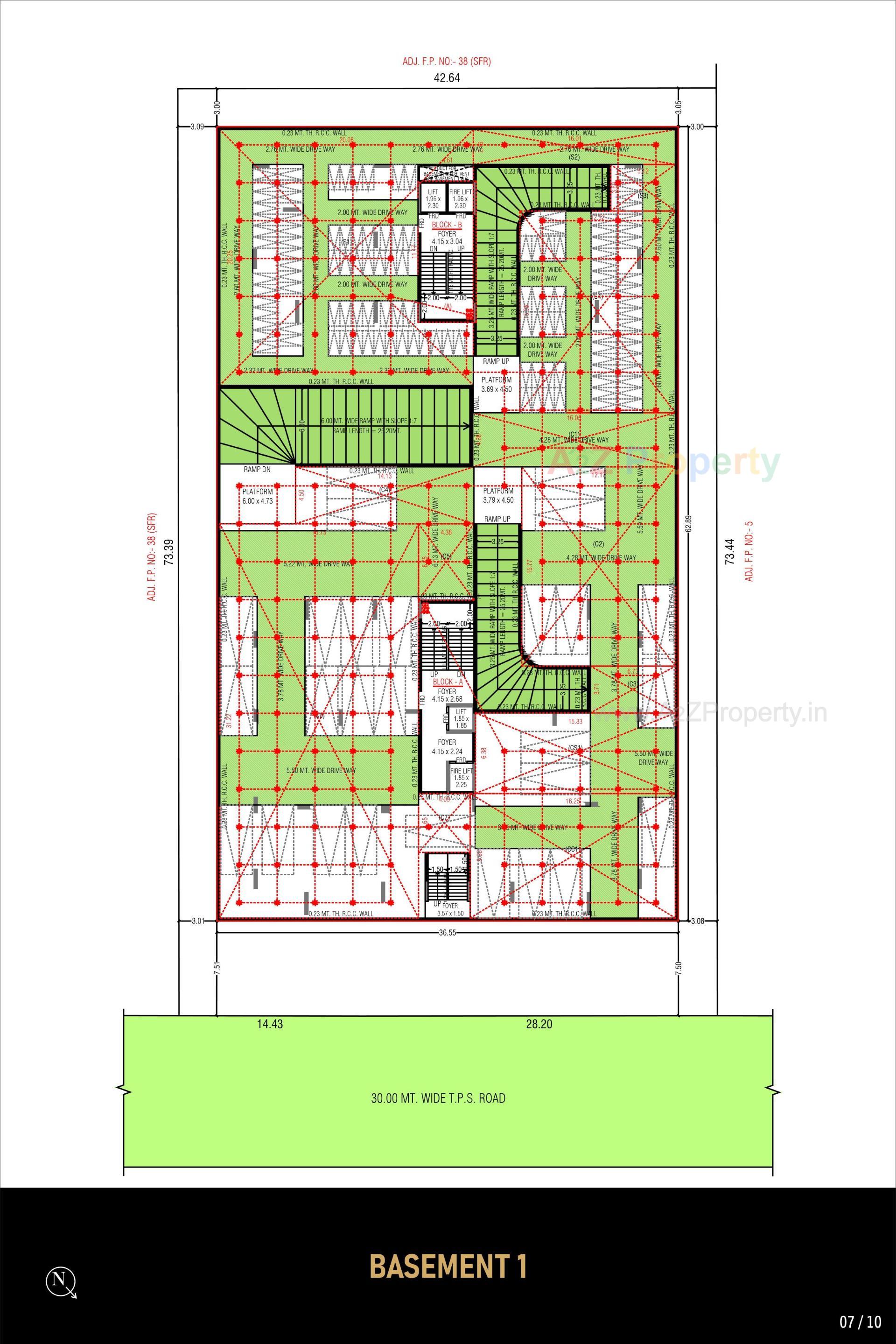Layout of real estate project Ideal Imprint located at Jagatpur, Ahmedabad, Gujarat