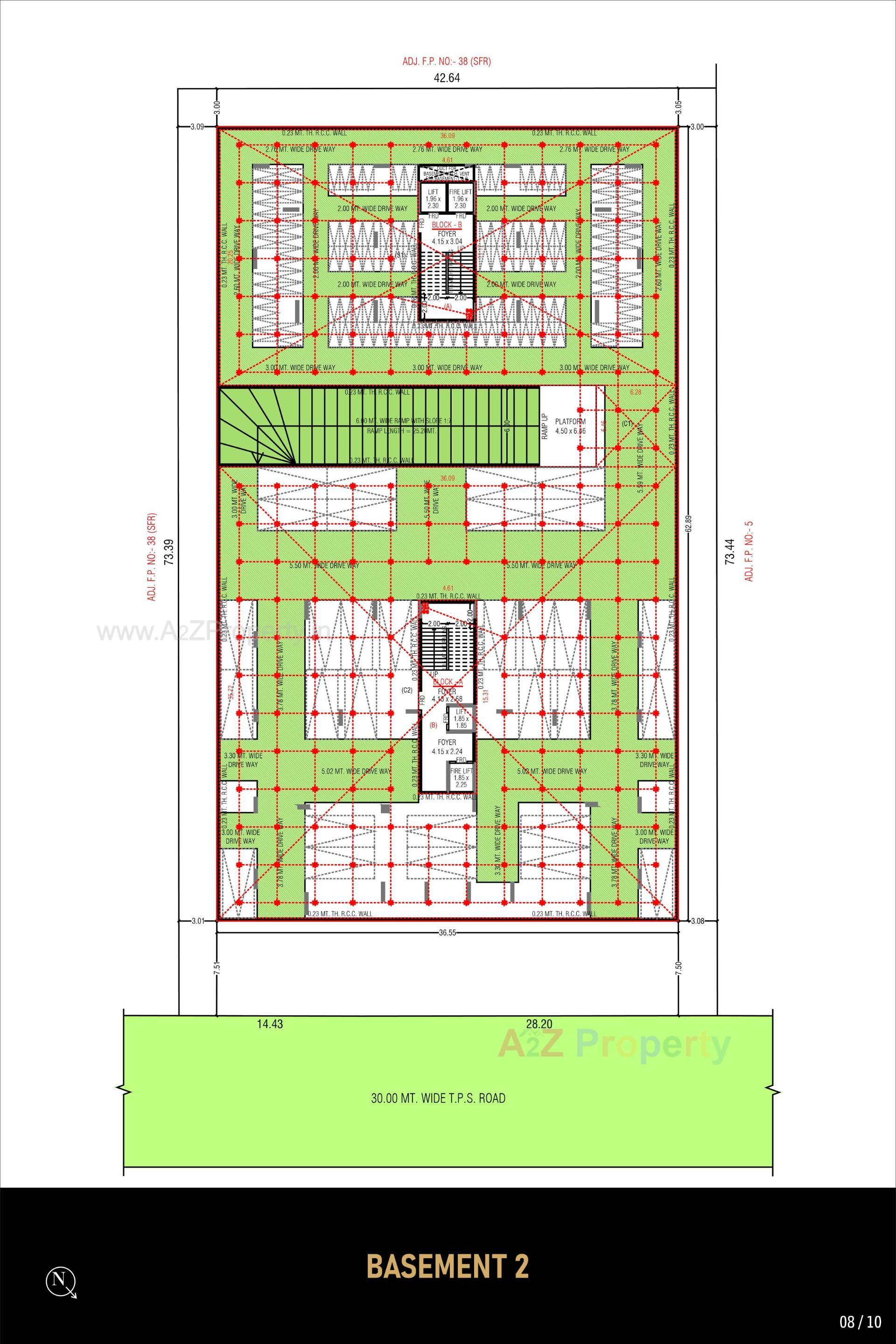 Layout of real estate project Ideal Imprint located at Jagatpur, Ahmedabad, Gujarat