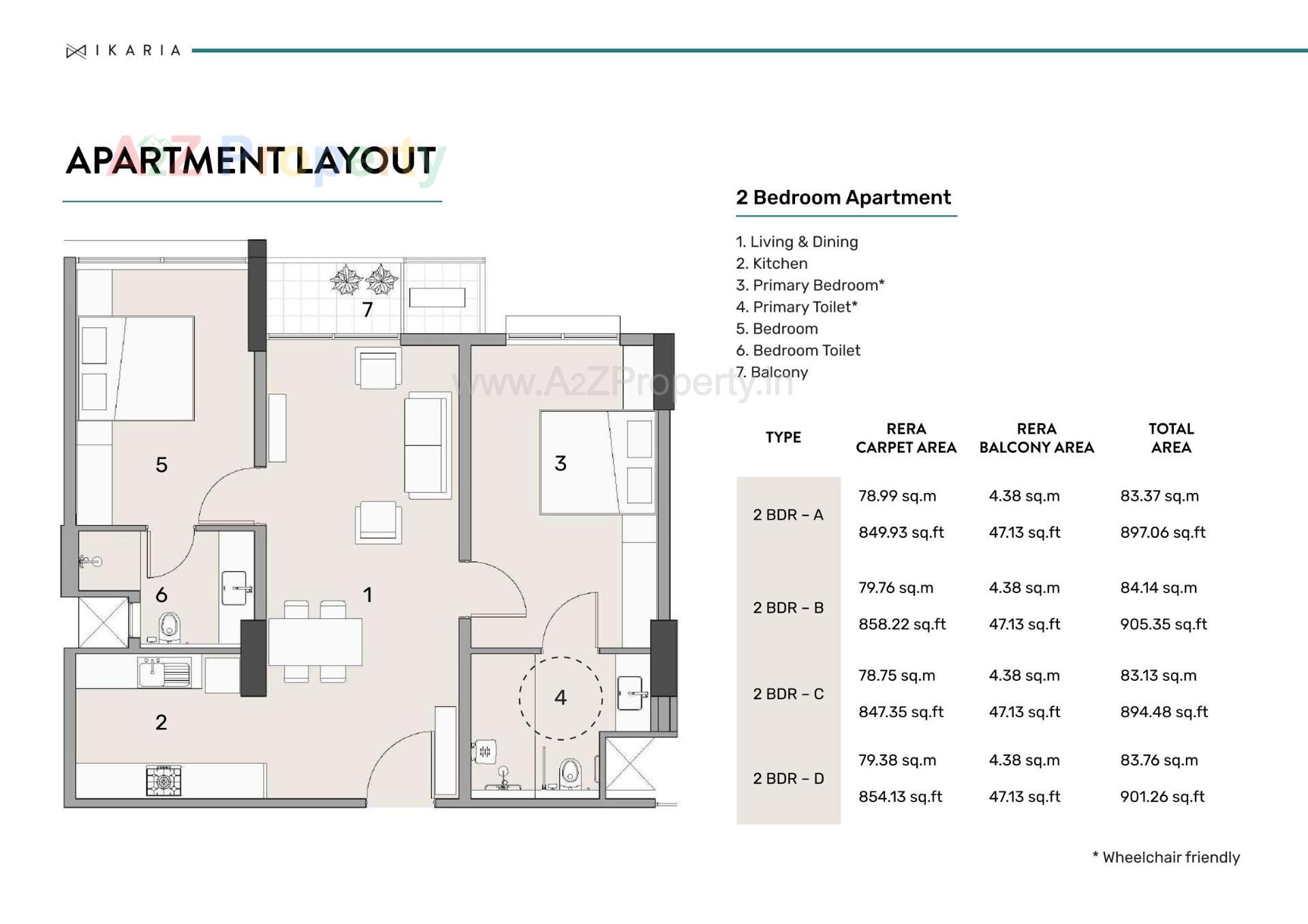Layout of real estate project Ikaria located at Ahmedabad, Ahmedabad, Gujarat