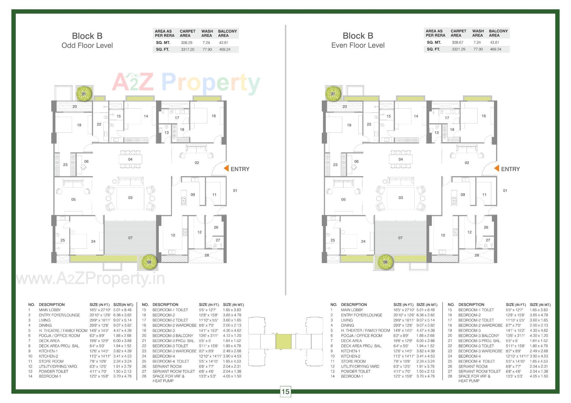 Layout of real estate project Ikebana located at Bodakdev, Ahmedabad, Gujarat