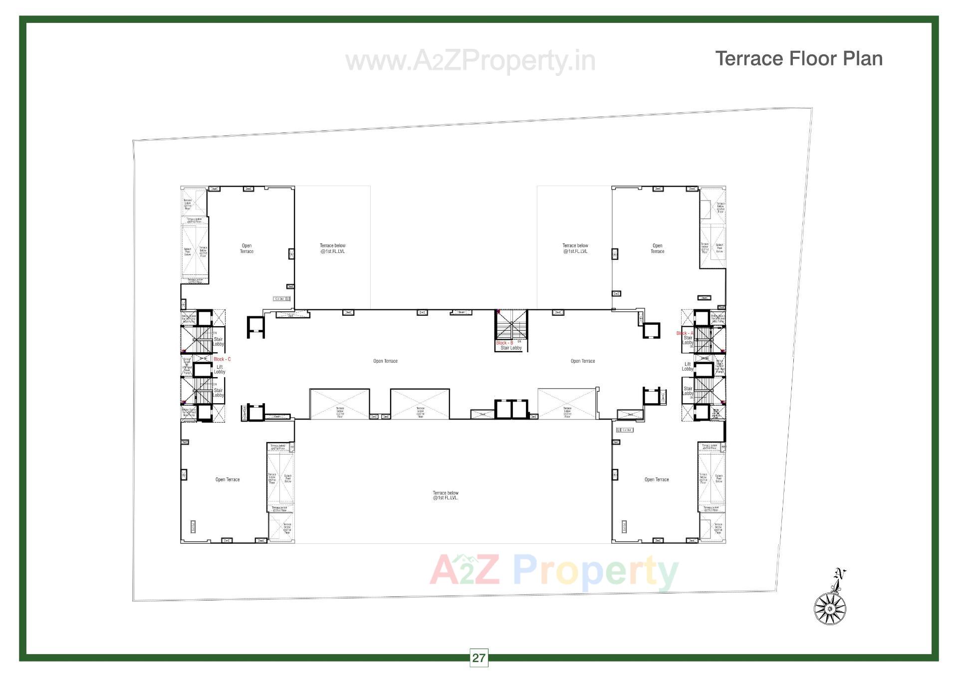 Layout of real estate project Ikebana located at Bodakdev, Ahmedabad, Gujarat