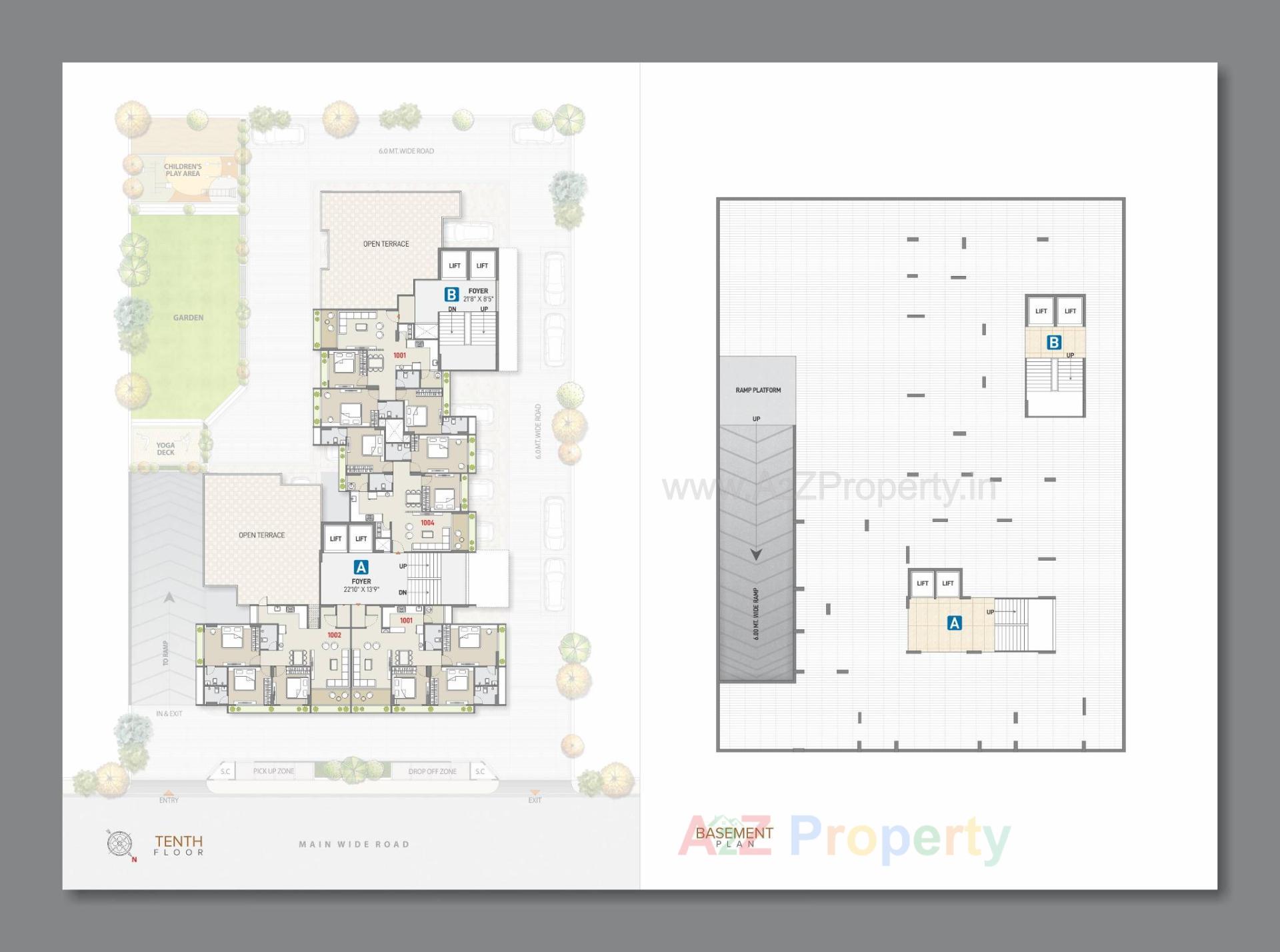 Layout of real estate project Imperial Heights located at Ognaj, Ahmedabad, Gujarat
