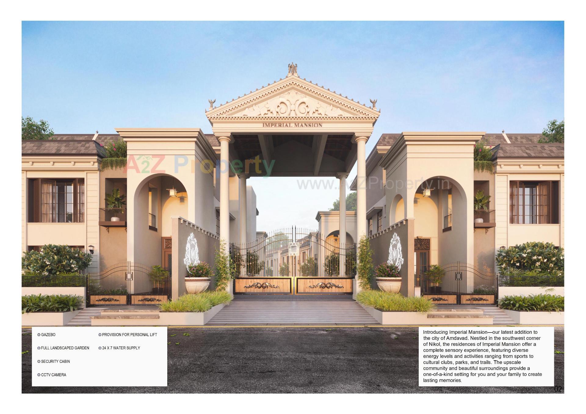 3D Elevation of real estate project Imperial Mansion located at Nikol, Ahmedabad, Gujarat