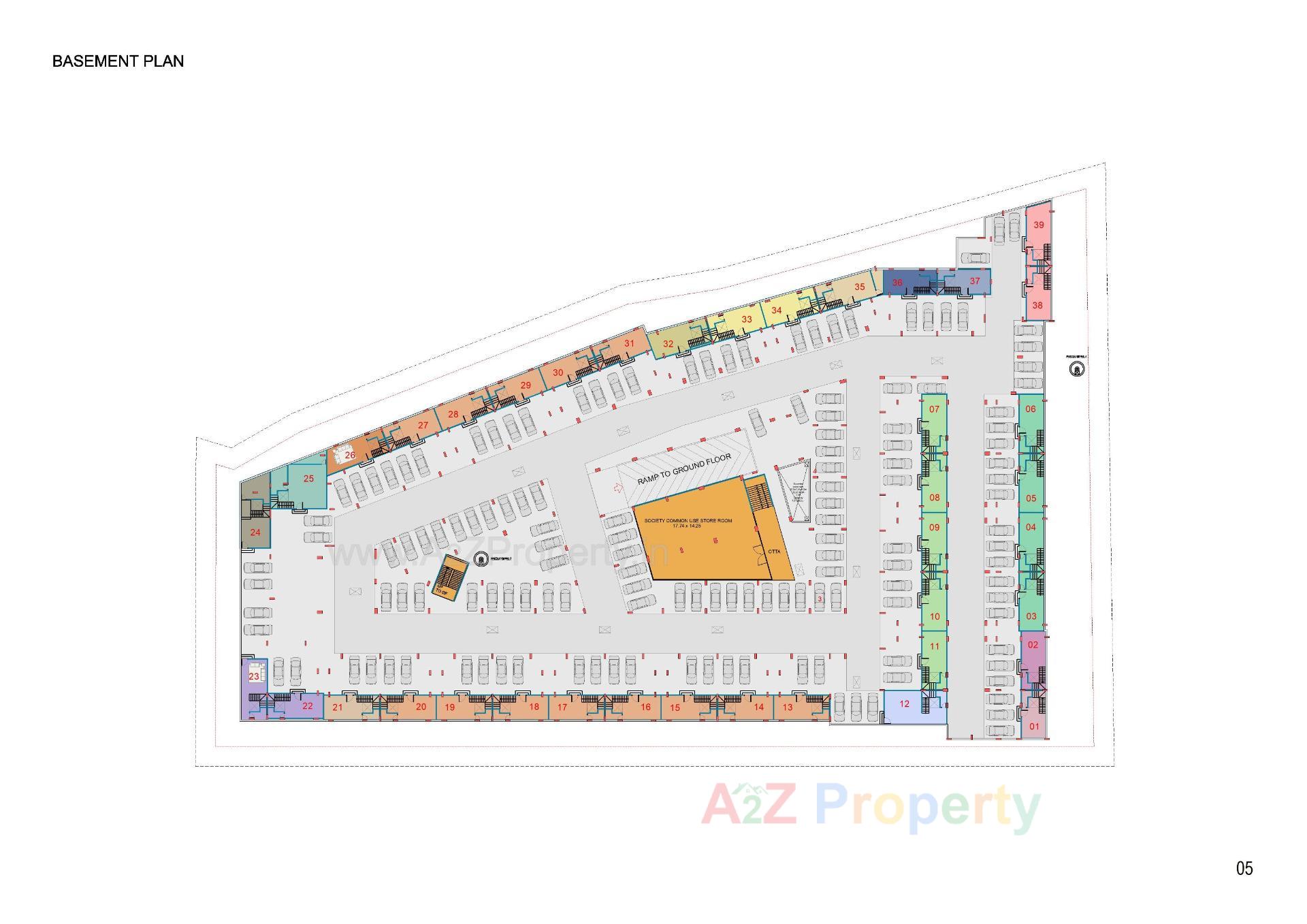 Layout of real estate project Imperial Mansion located at Nikol, Ahmedabad, Gujarat