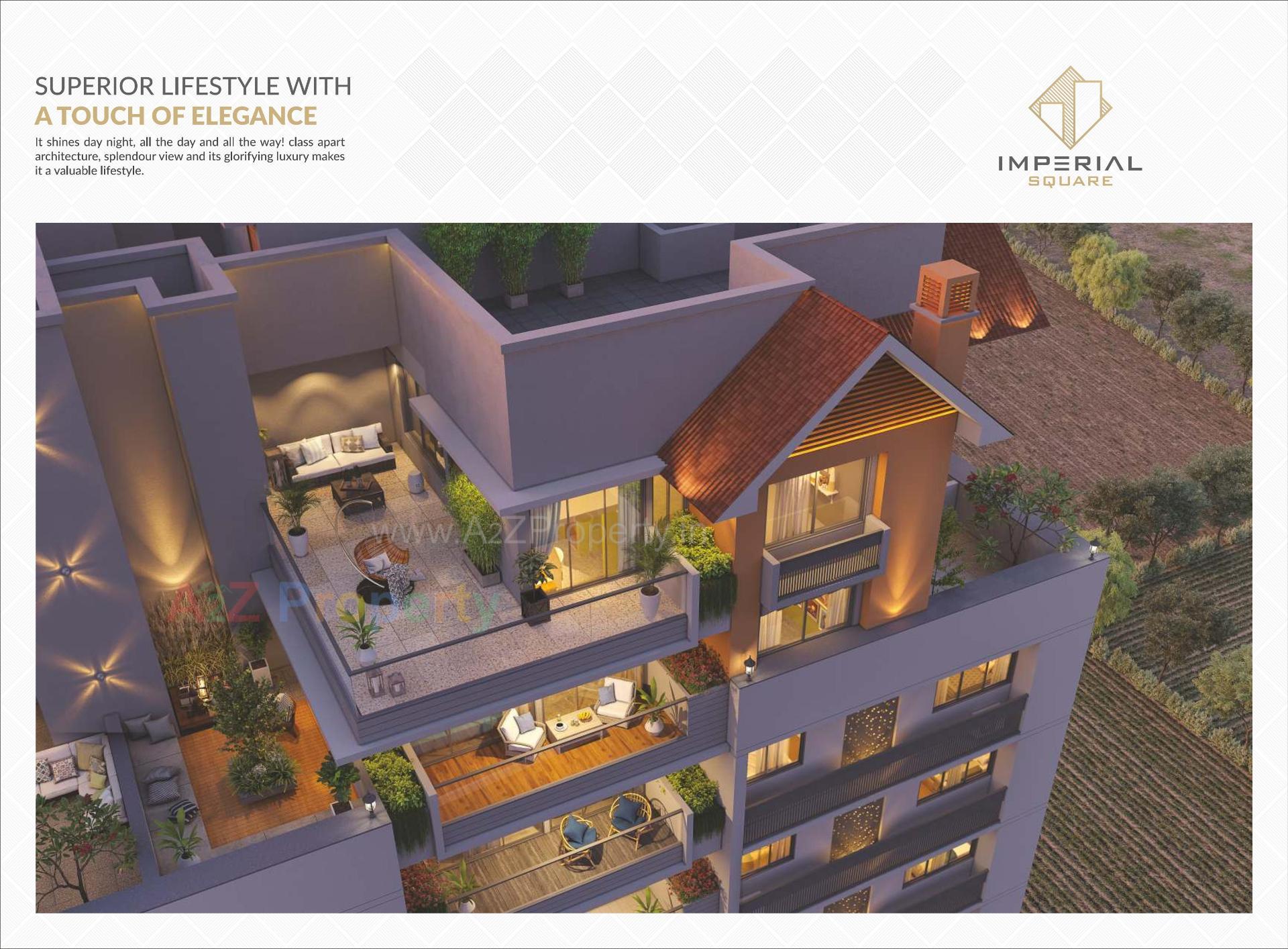 3D Elevation of real estate project Imperial Square located at Kathwada, Ahmedabad, Gujarat