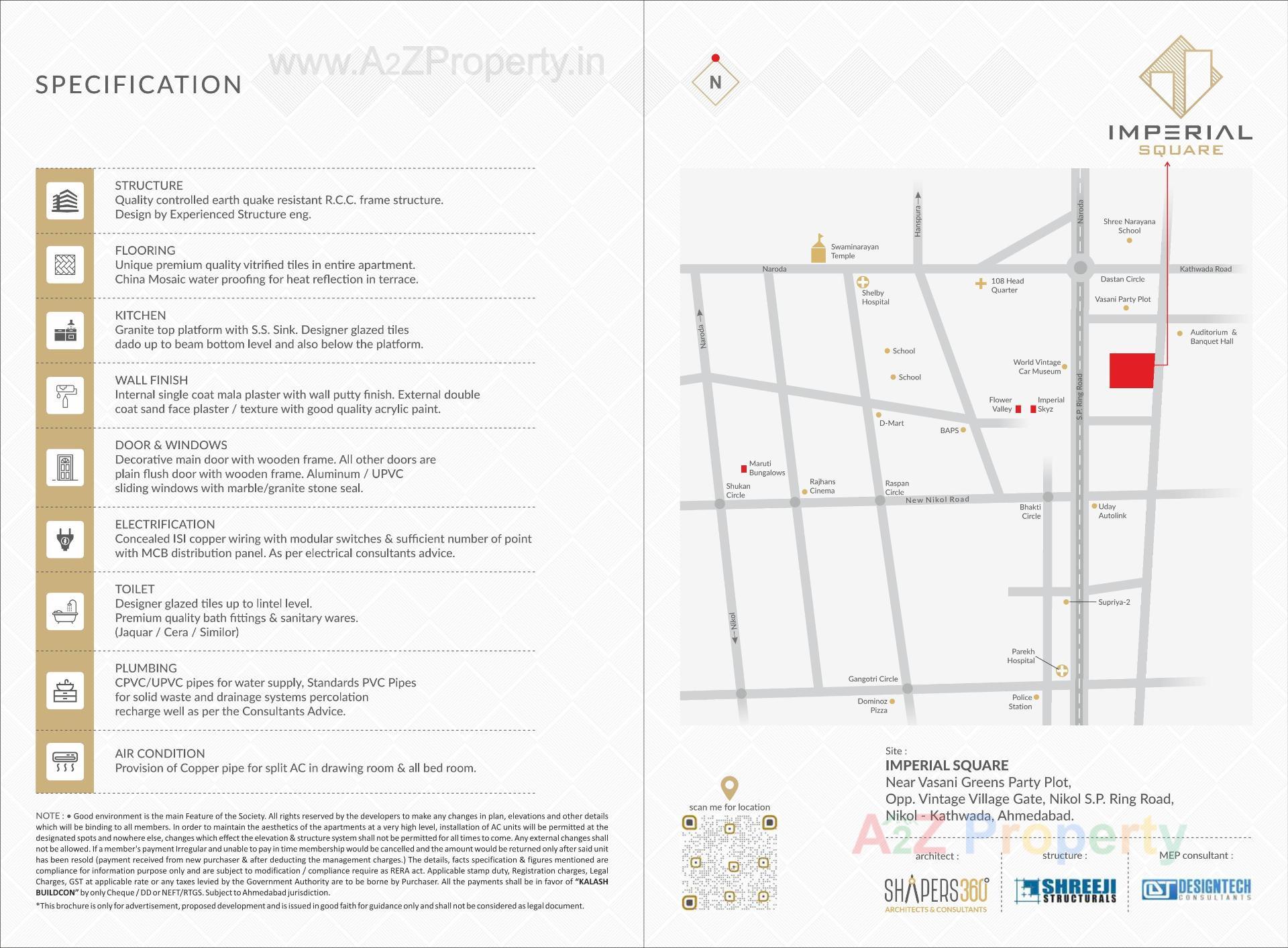  of real estate project Imperial Square located at Kathwada, Ahmedabad, Gujarat