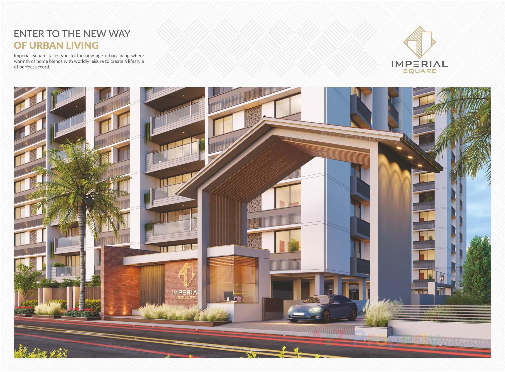 3D Elevation of real estate project Imperial Square located at Kathwada, Ahmedabad, Gujarat