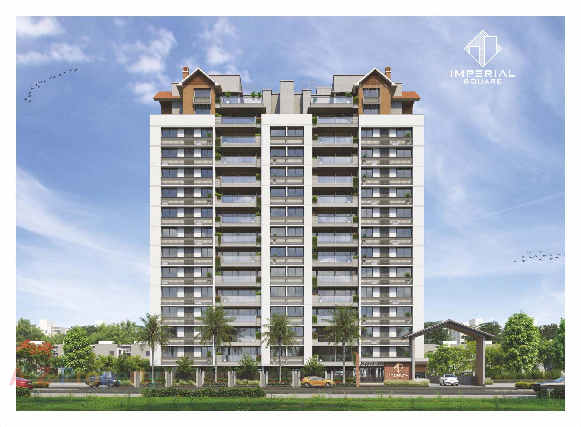 3D Elevation of real estate project Imperial Square located at Kathwada, Ahmedabad, Gujarat