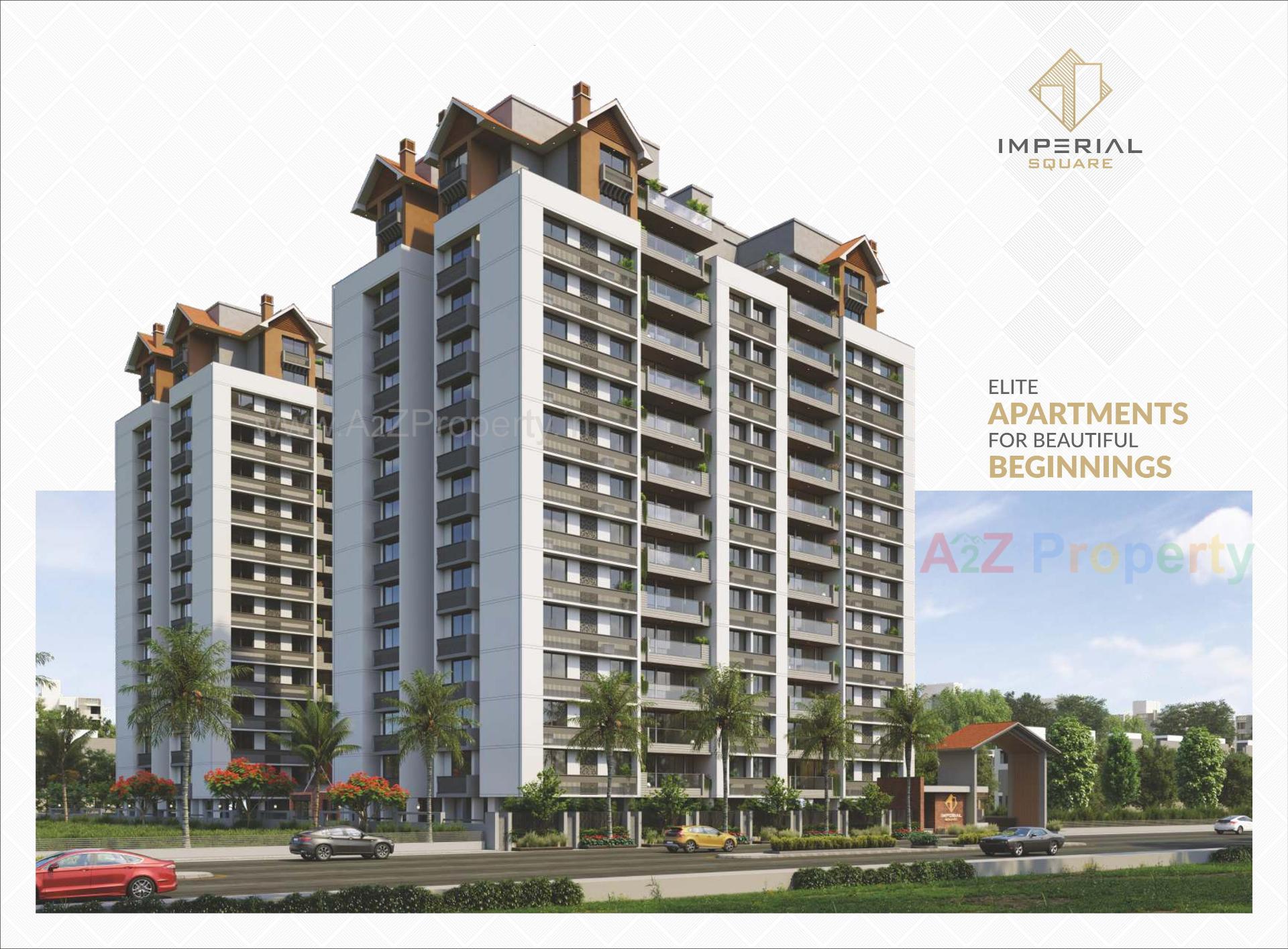 3D Elevation of real estate project Imperial Square located at Kathwada, Ahmedabad, Gujarat
