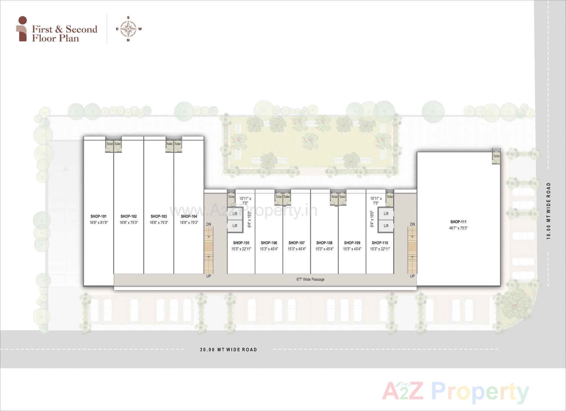 Layout of real estate project Impressa located at Nikol, Ahmedabad, Gujarat