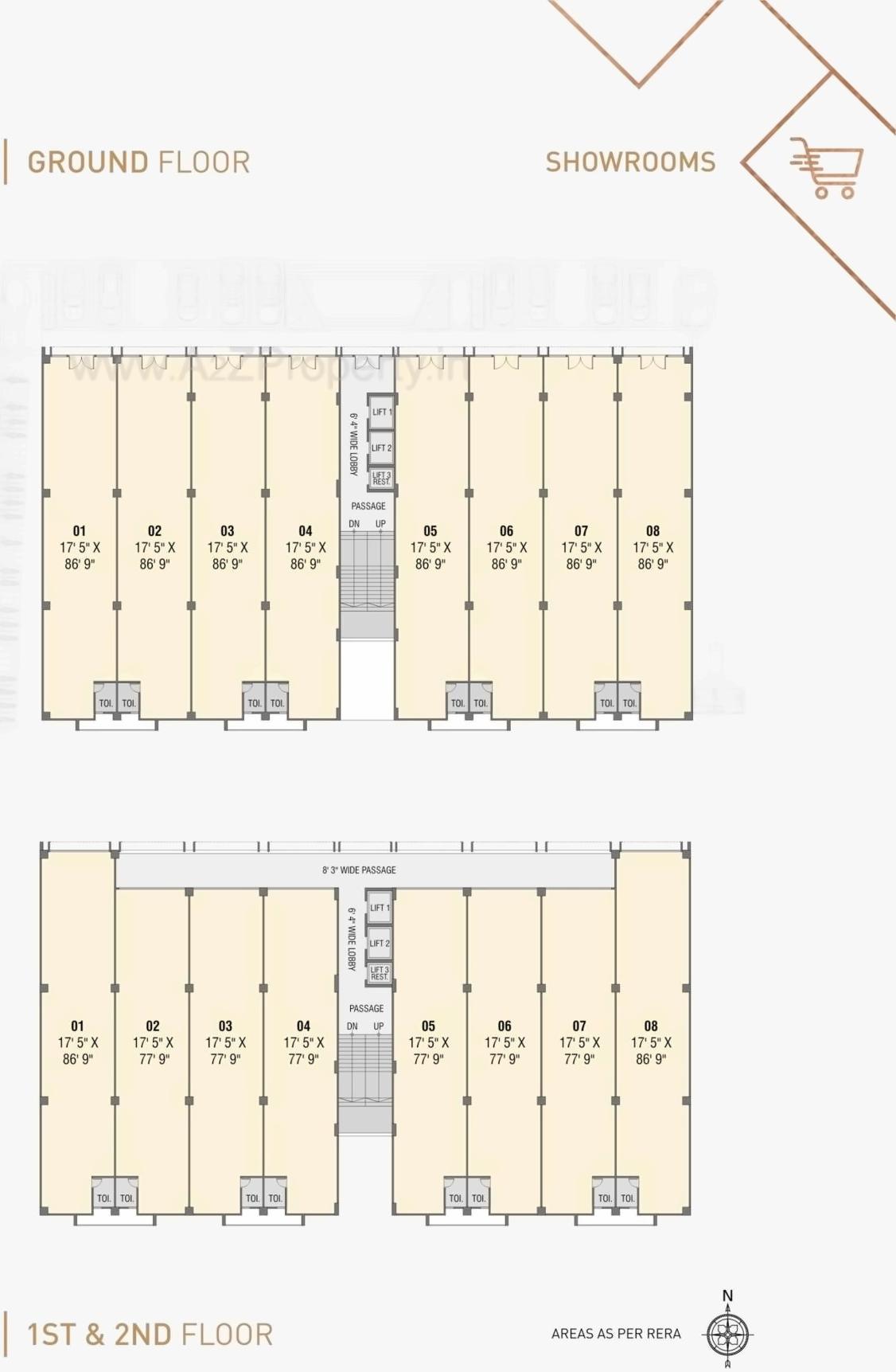 Layout of real estate project Inceptum located at Makarba, Ahmedabad, Gujarat