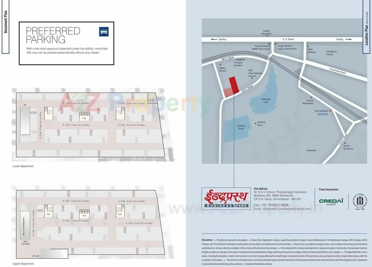  of real estate project Indraprasth Business Park located at Makarba, Ahmedabad, Gujarat