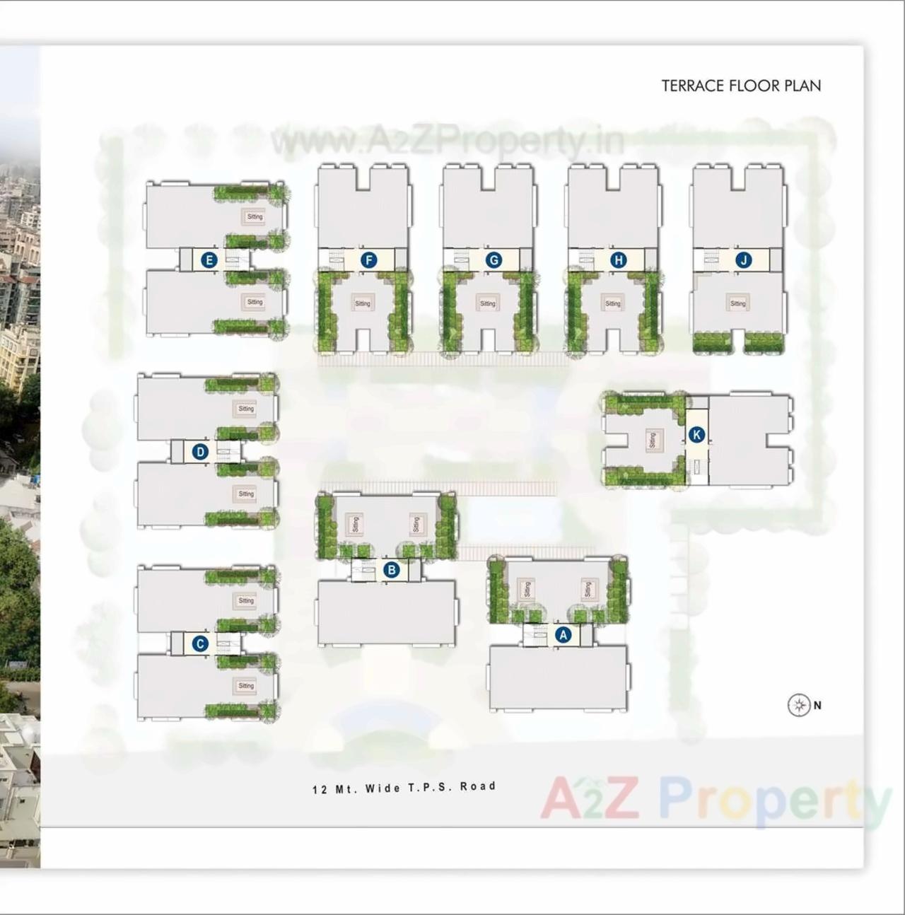 Layout of real estate project Indraprasth Greens located at Vejalpur, Ahmedabad, Gujarat