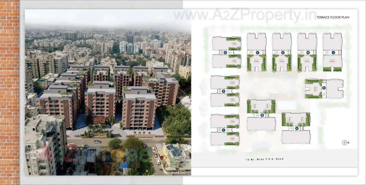 Layout of real estate project Indraprasth Greens located at Vejalpur, Ahmedabad, Gujarat