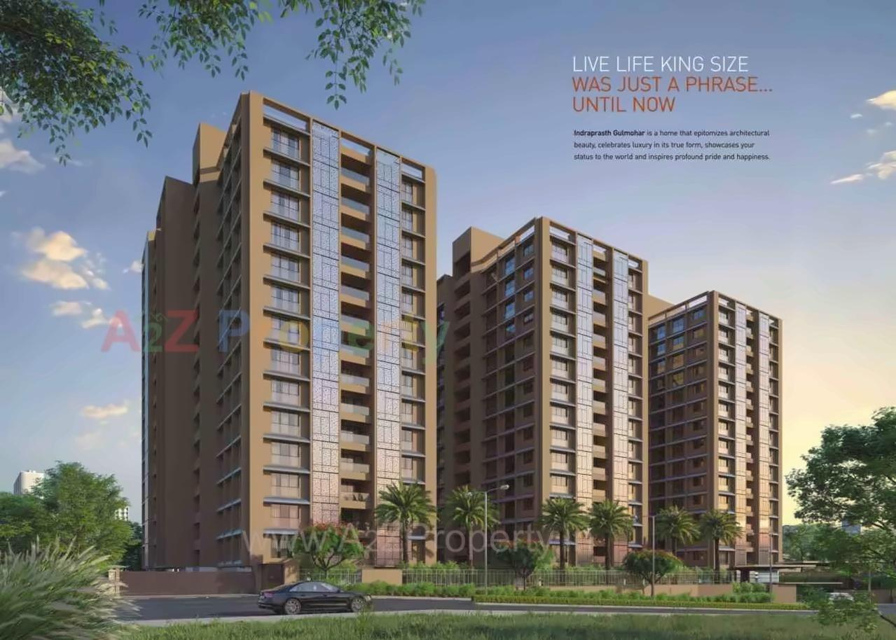 3D Elevation of real estate project Indraprasth Gulmohar located at Vastrapur, Ahmedabad, Gujarat