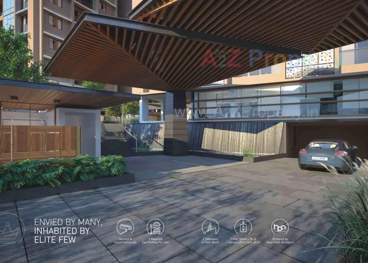 3D Elevation of real estate project Indraprasth Gulmohar located at Vastrapur, Ahmedabad, Gujarat