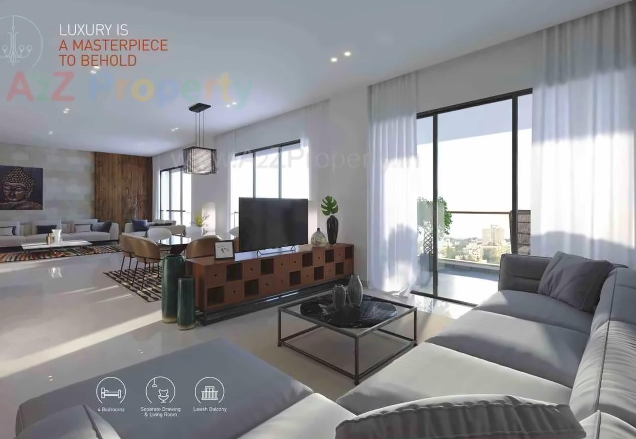 3D Elevation of real estate project Indraprasth Gulmohar located at Vastrapur, Ahmedabad, Gujarat