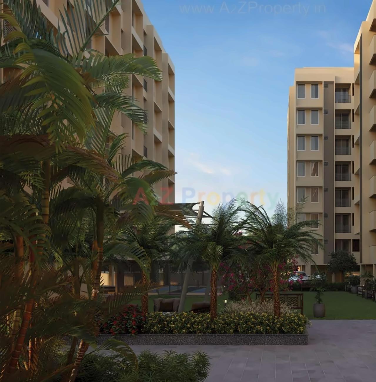 3D Elevation of real estate project Indraprasth Homes located at Makarba, Ahmedabad, Gujarat