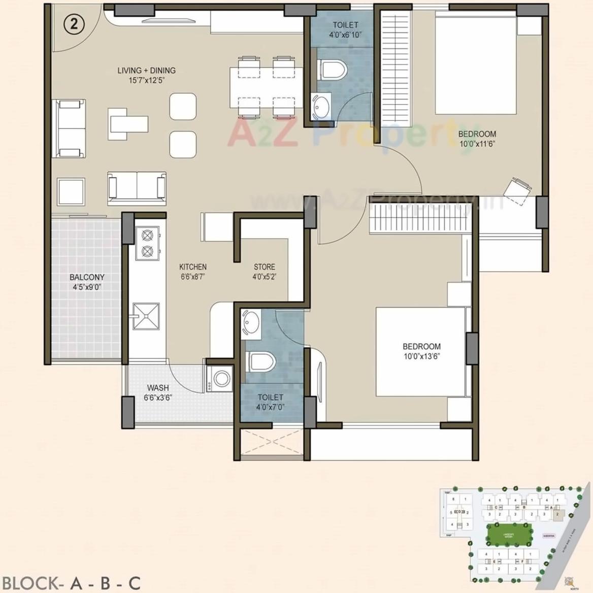 Layout of real estate project Indraprasth Homes located at Makarba, Ahmedabad, Gujarat