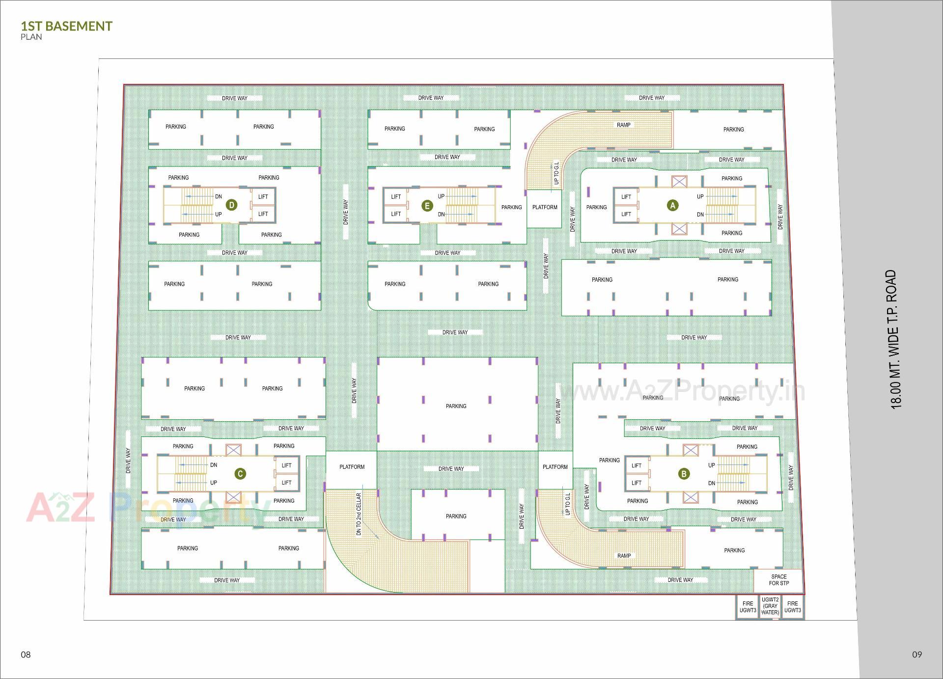 Layout of real estate project Indraprasth Ixora located at Shela, Ahmedabad, Gujarat