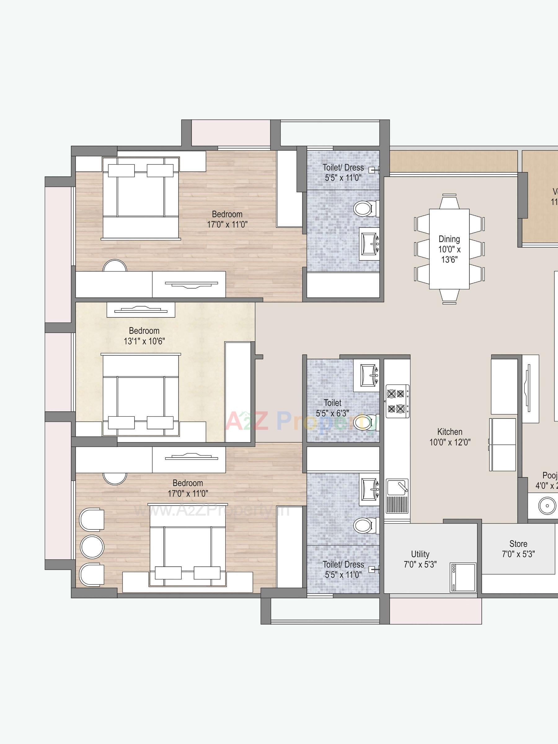Layout of real estate project Indraprasth Saptak located at Vadaj, Ahmedabad, Gujarat
