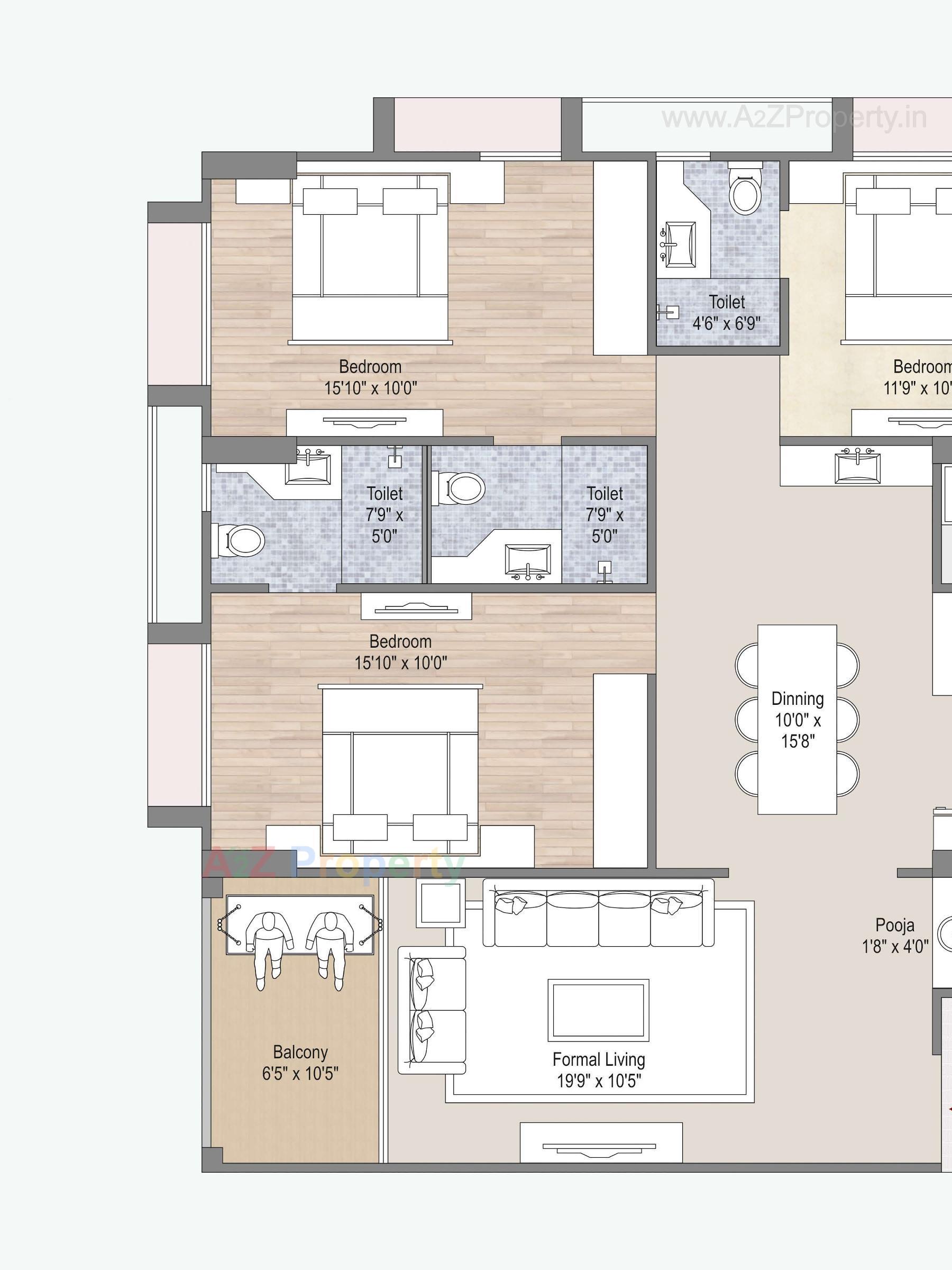 Layout of real estate project Indraprasth Saptak located at Vadaj, Ahmedabad, Gujarat