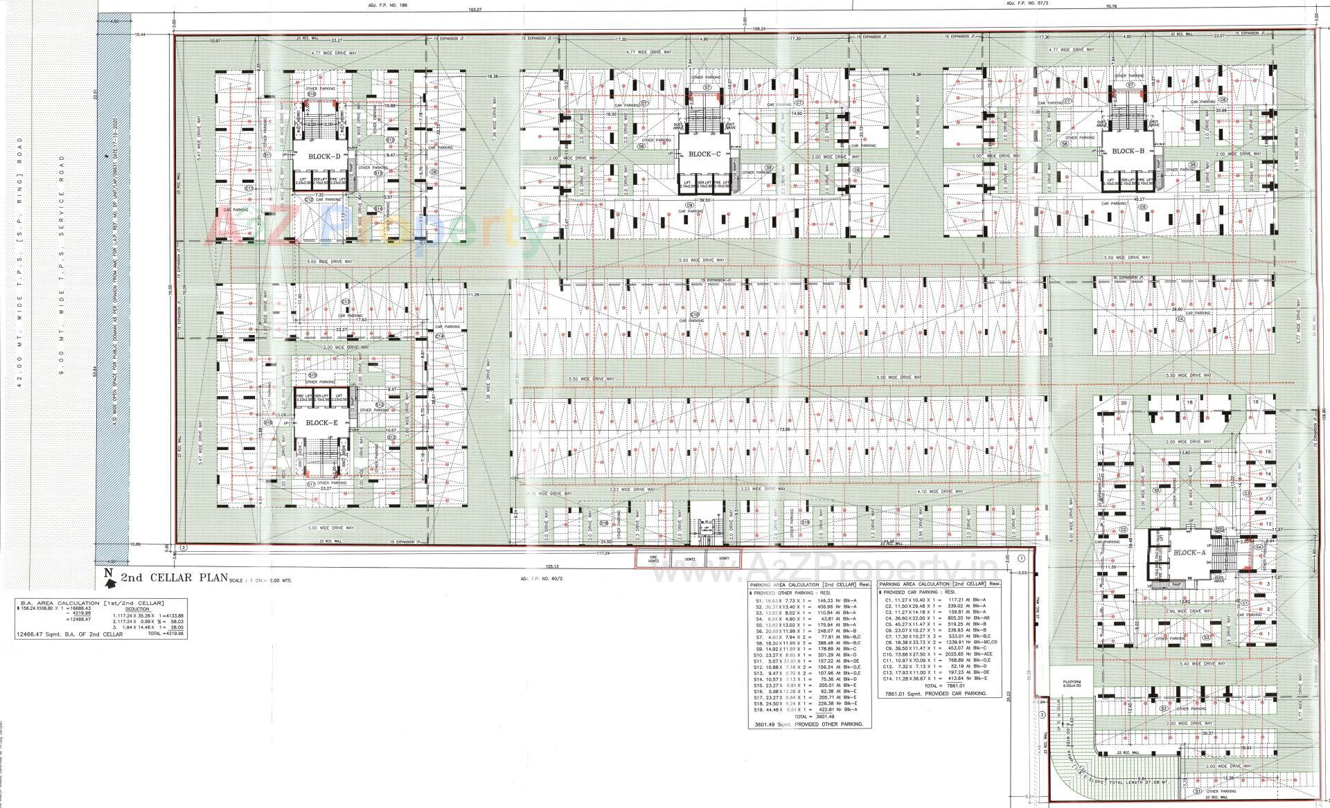 Layout of real estate project Indraprasth Shivanta located at Ambali, Ahmedabad, Gujarat