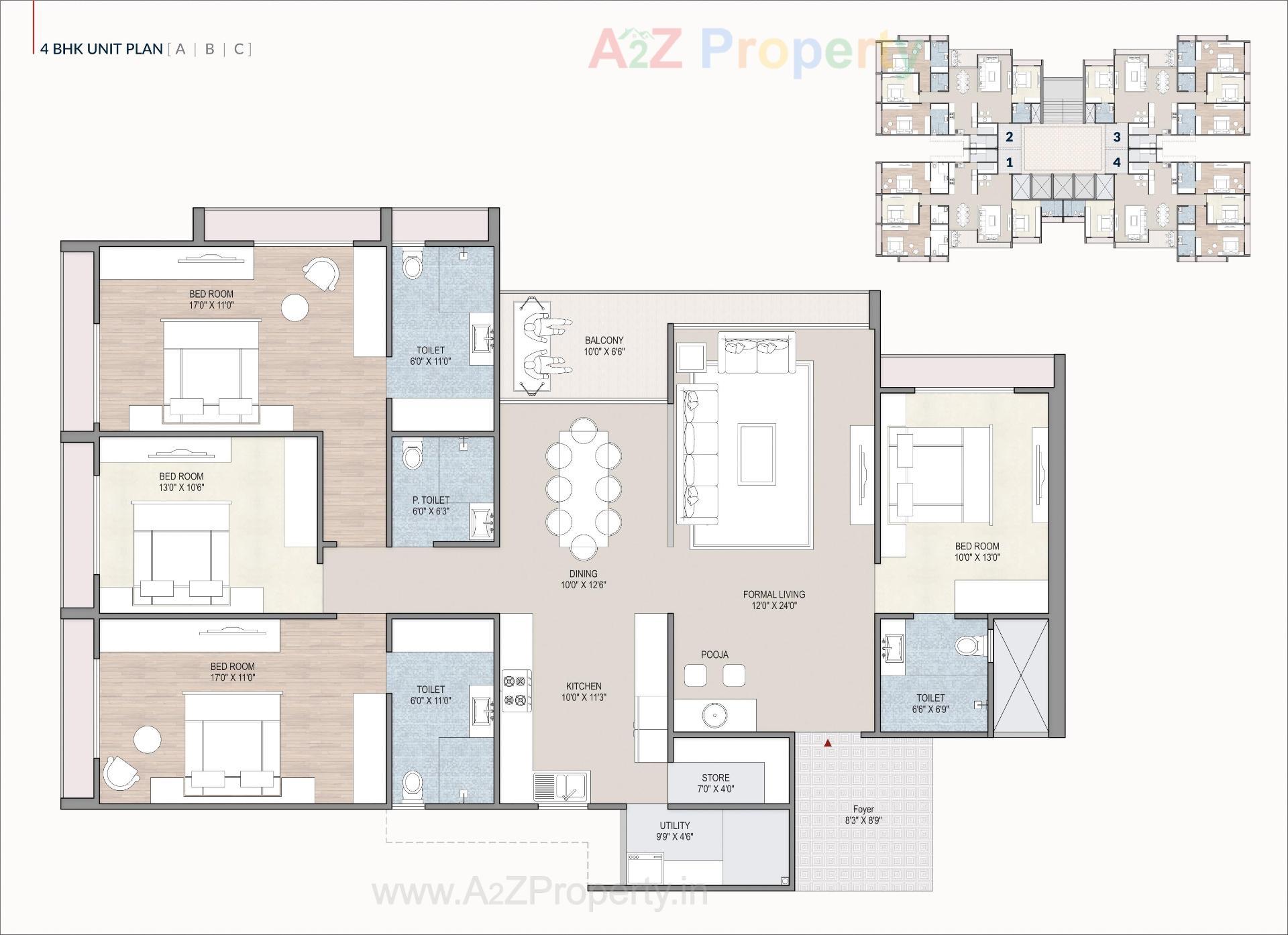 Layout of real estate project Indraprasth Shivanta located at Ambali, Ahmedabad, Gujarat