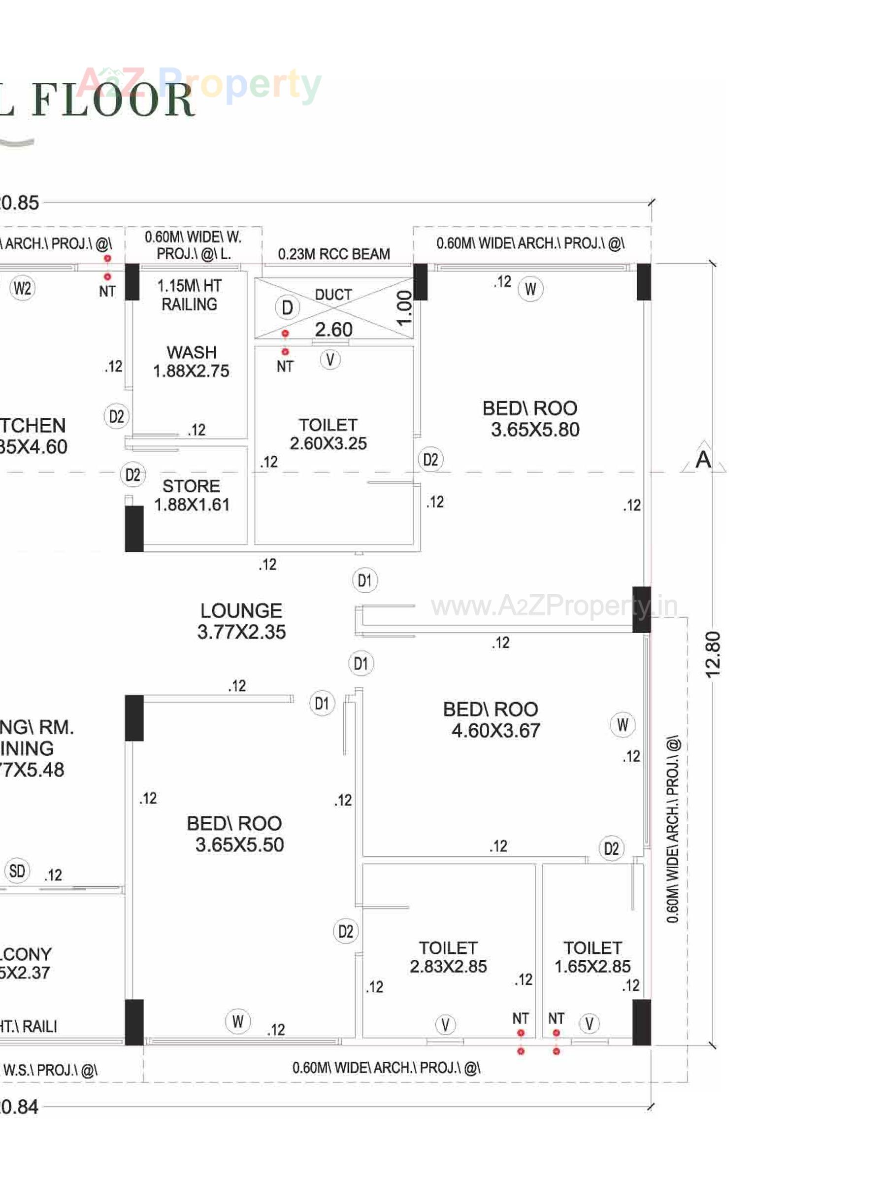 Layout of real estate project Infinity Baisharan located at Memnagar, Ahmedabad, Gujarat