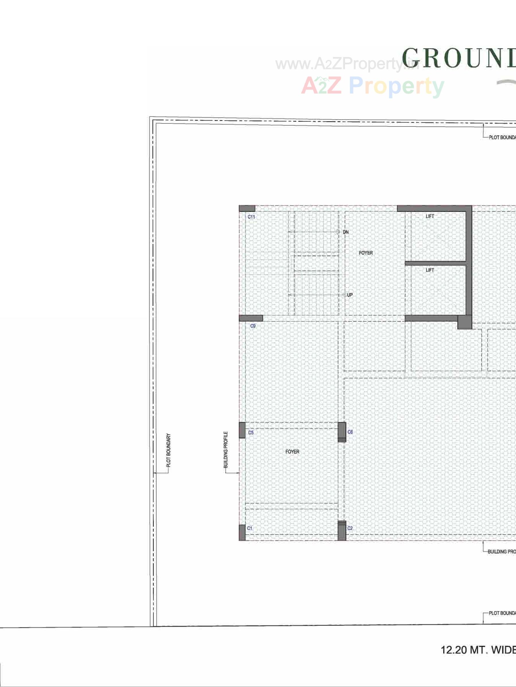Layout of real estate project Infinity Baisharan located at Memnagar, Ahmedabad, Gujarat