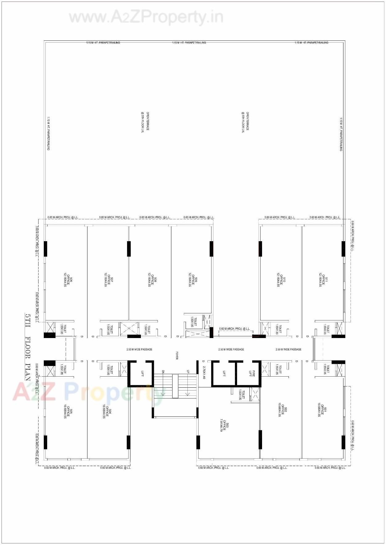 Layout of real estate project Interstellar located at Thaltej, Ahmedabad, Gujarat