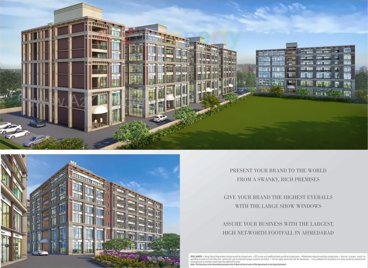 3D Elevation of real estate project Iscon  Complex located at Rajpur-hirpur, Ahmedabad, Gujarat