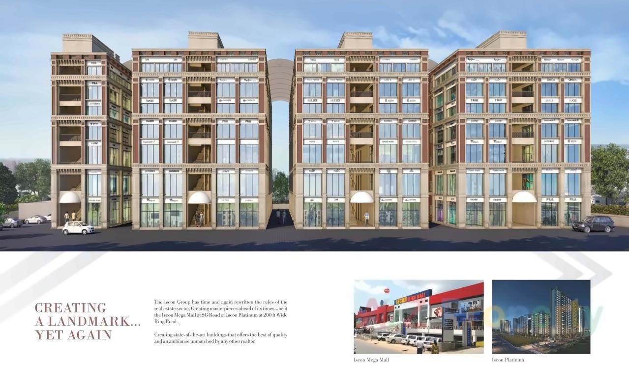 3D Elevation of real estate project Iscon  Complex located at Rajpur-hirpur, Ahmedabad, Gujarat