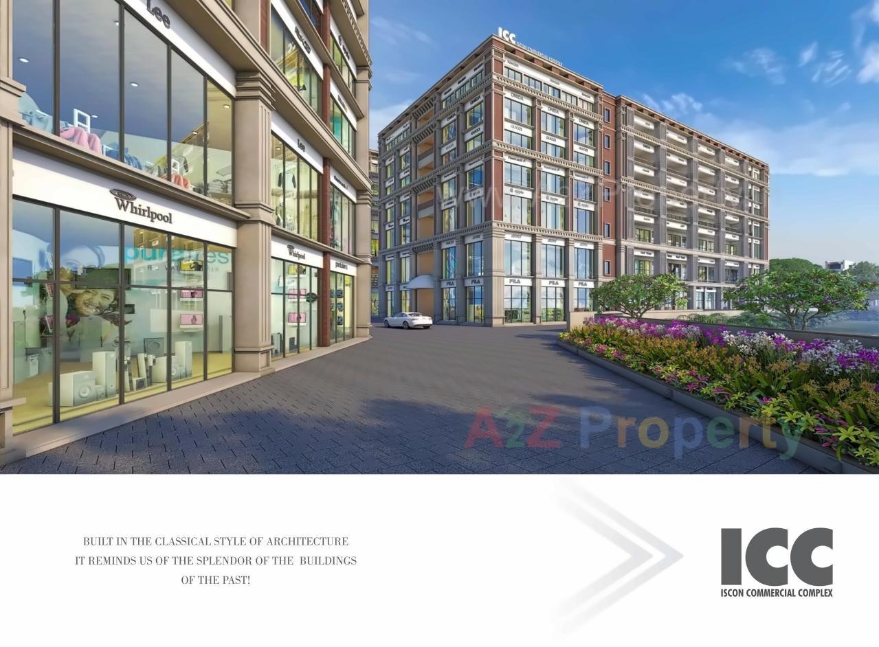 3D Elevation of real estate project Iscon  Complex located at Rajpur-hirpur, Ahmedabad, Gujarat