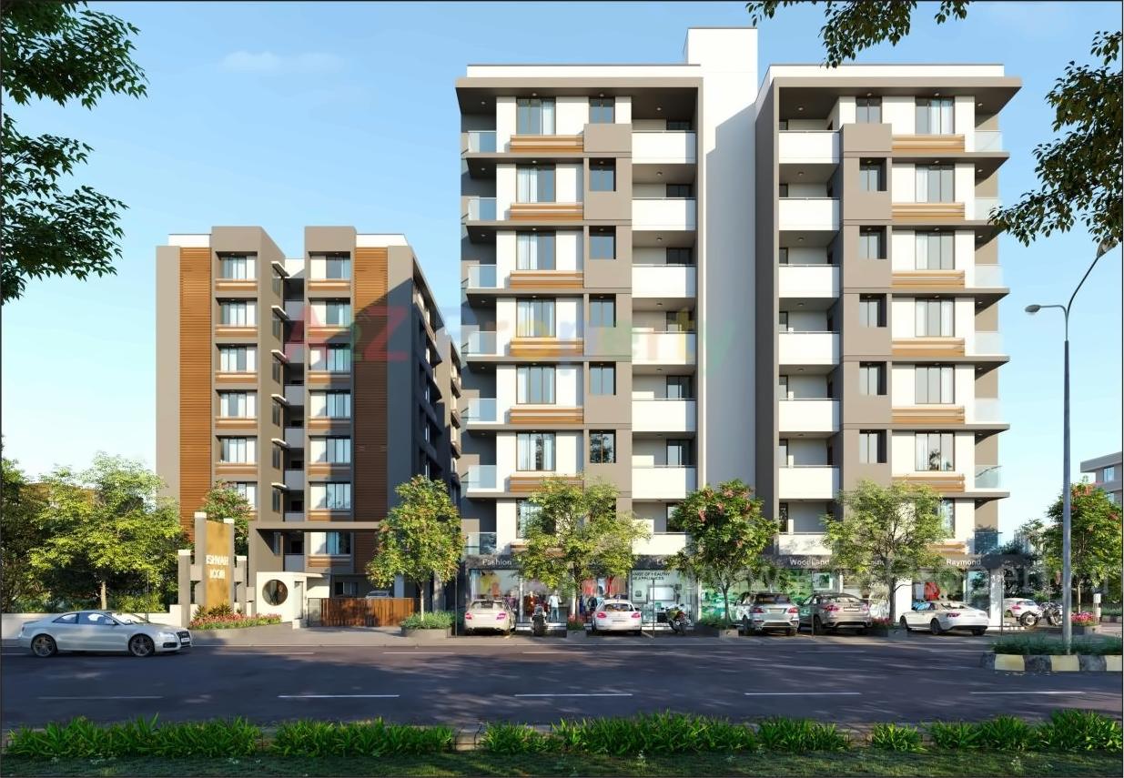 3D Elevation of real estate project Ishvar Icon located at Nikol, Ahmedabad, Gujarat