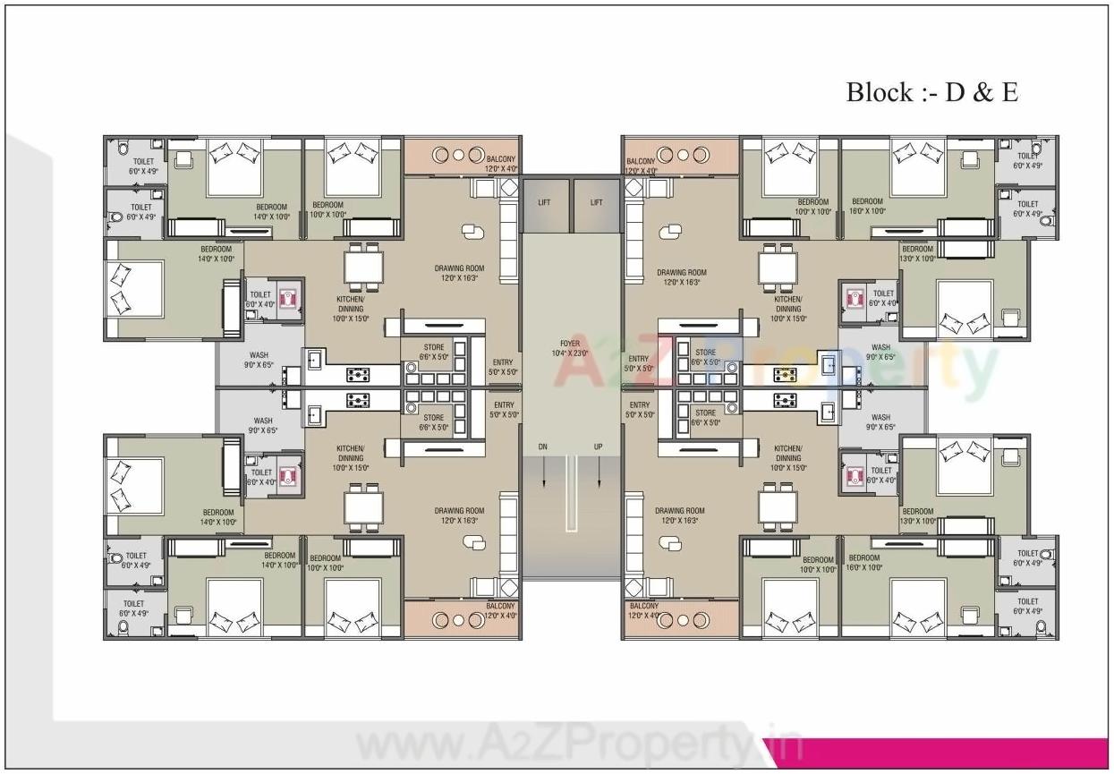 Layout of real estate project Ishvar Icon located at Nikol, Ahmedabad, Gujarat