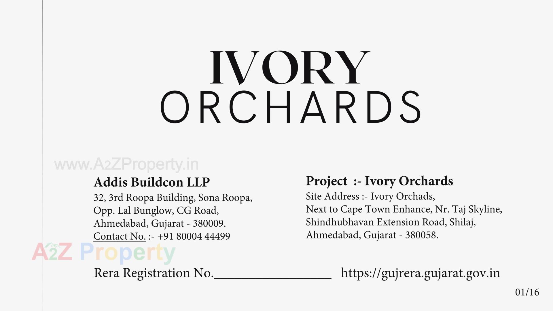  of real estate project Ivory Orchards located at Shilaj, Ahmedabad, Gujarat