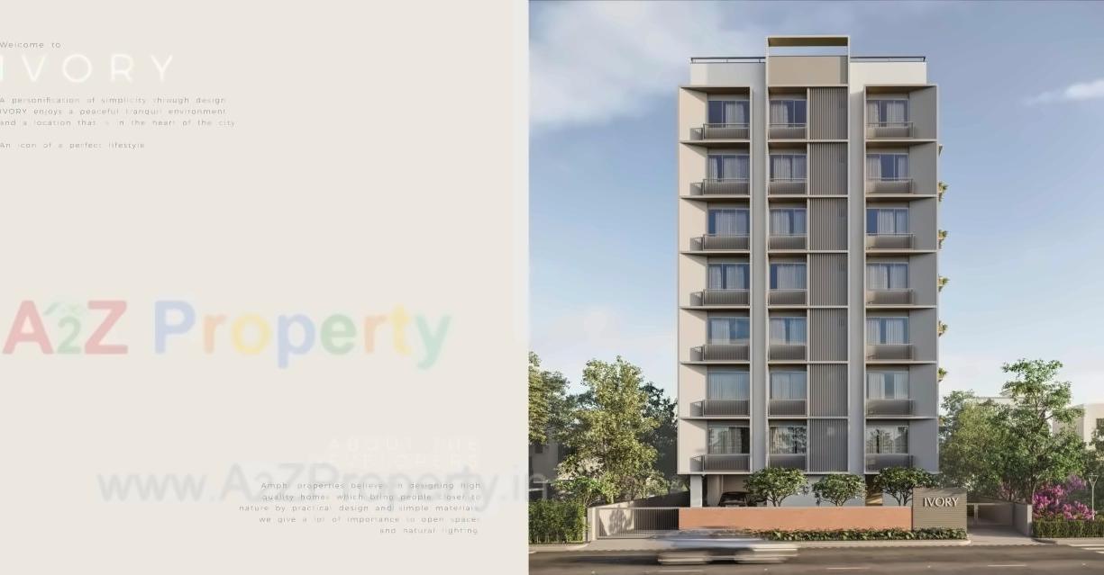 3D Elevation of real estate project Ivory located at Changispur, Ahmedabad, Gujarat