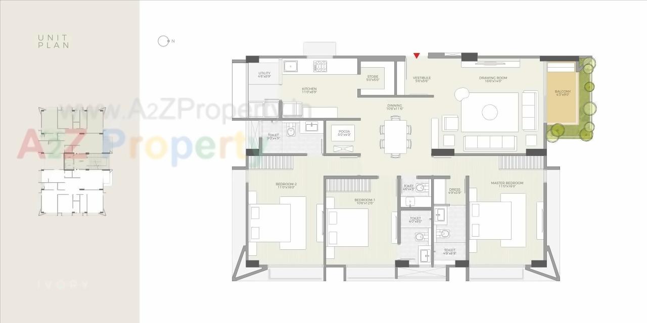Layout of real estate project Ivory located at Changispur, Ahmedabad, Gujarat