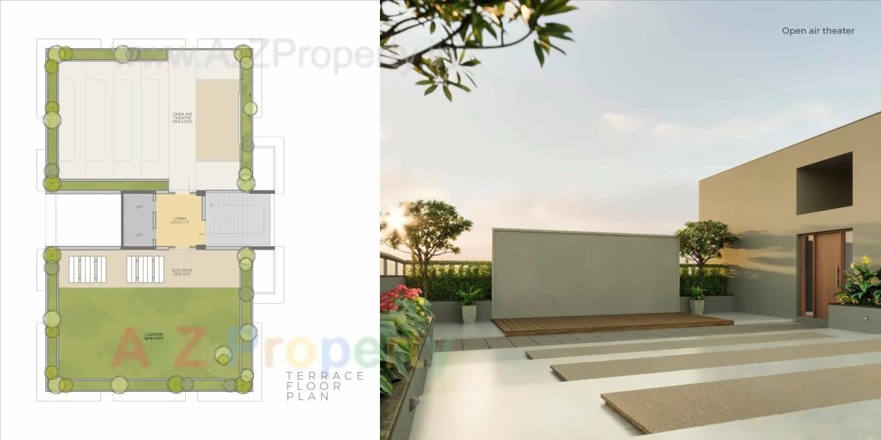 Layout of real estate project Ivory located at Changispur, Ahmedabad, Gujarat