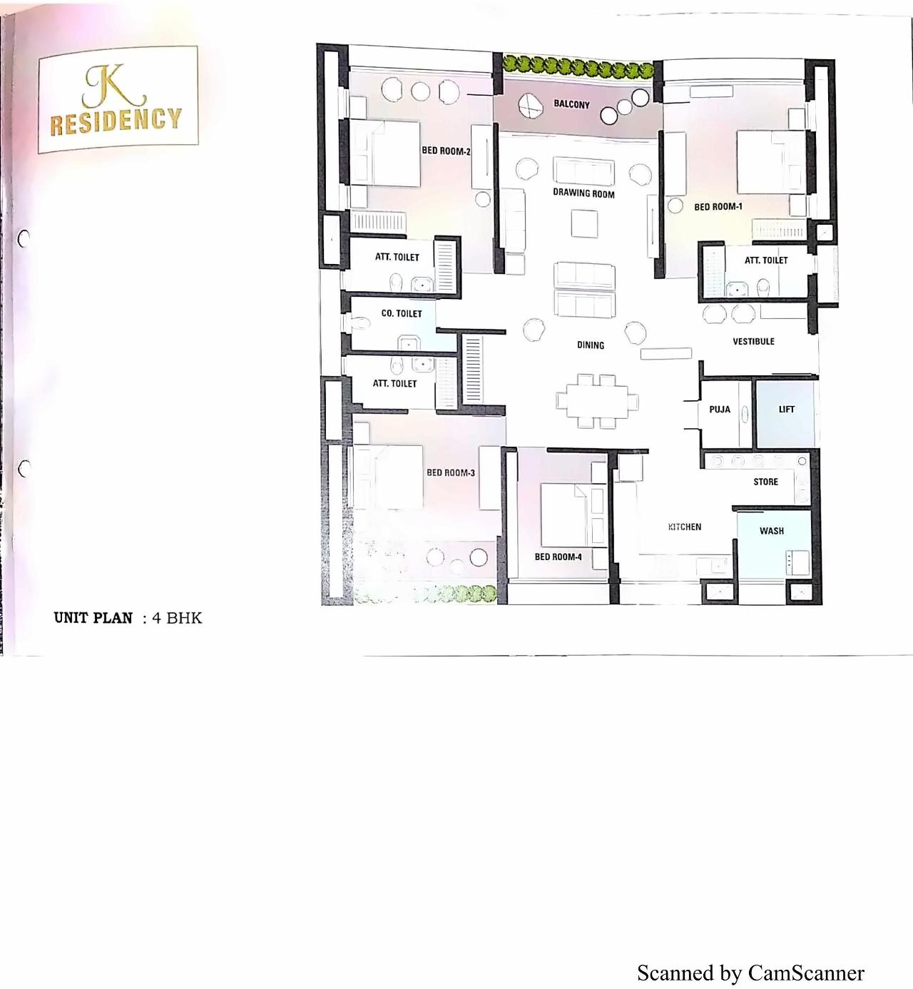Layout of real estate project J K Residency located at Sola, Ahmedabad, Gujarat
