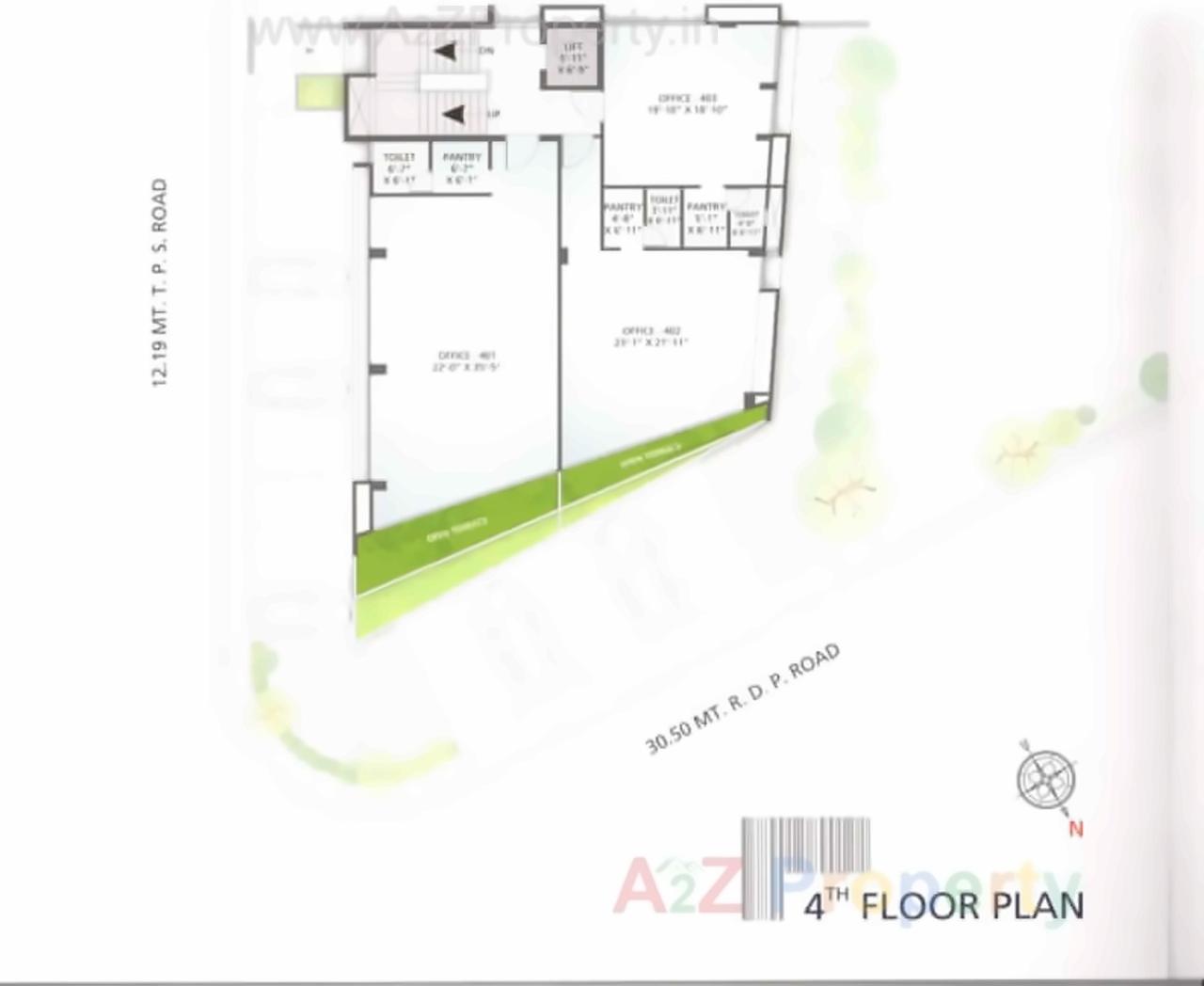 Layout of real estate project J P 12th Business Hub located at City, Ahmedabad, Gujarat