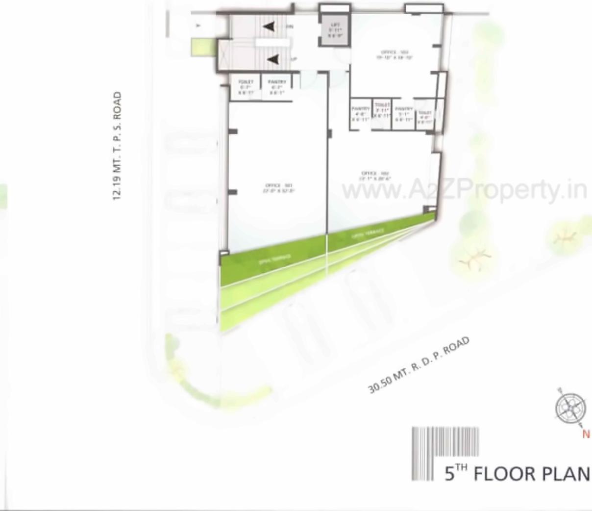 Layout of real estate project J P 12th Business Hub located at City, Ahmedabad, Gujarat