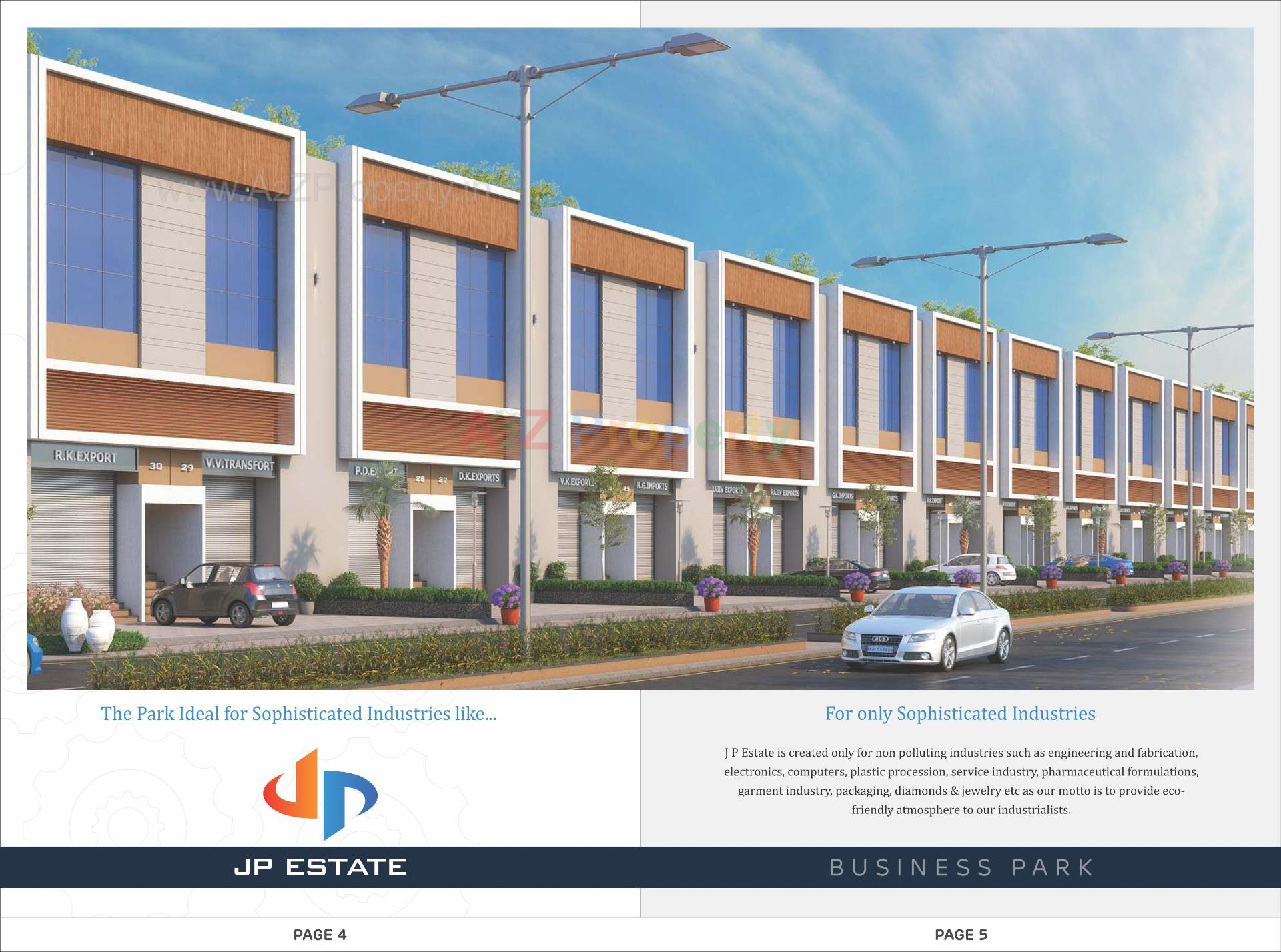 3D Elevation of real estate project J P Estate located at Navapura, Ahmedabad, Gujarat