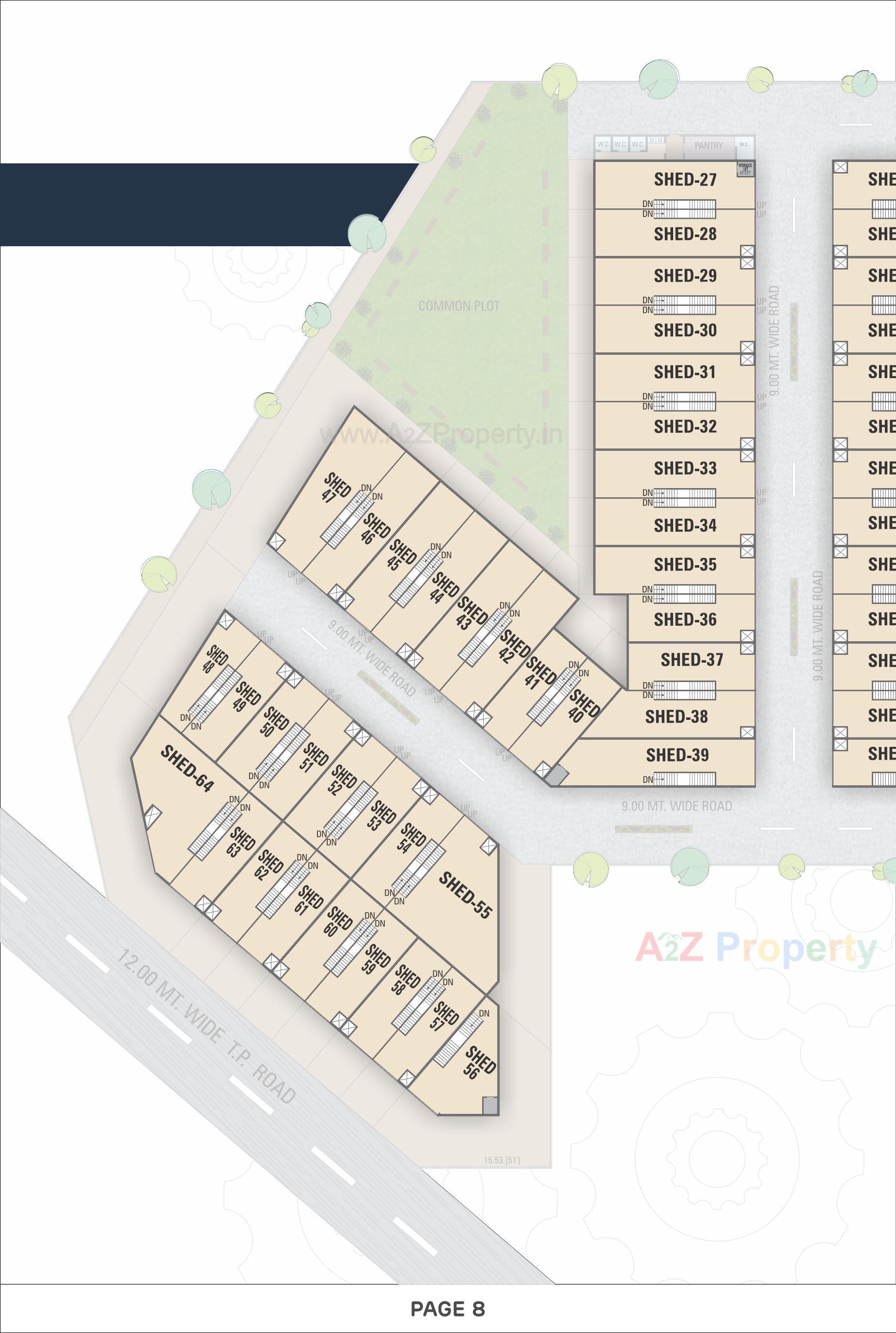 Layout of real estate project J P Estate located at Navapura, Ahmedabad, Gujarat
